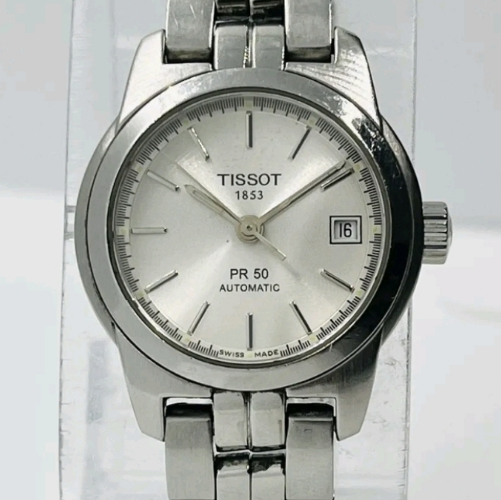 Tissot Women's PR50 Automatic 25mm St Steel Sapphire Crystal Swiss Made Watch!!